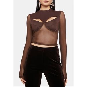Dolls Kill Cut Above the Mesh Top